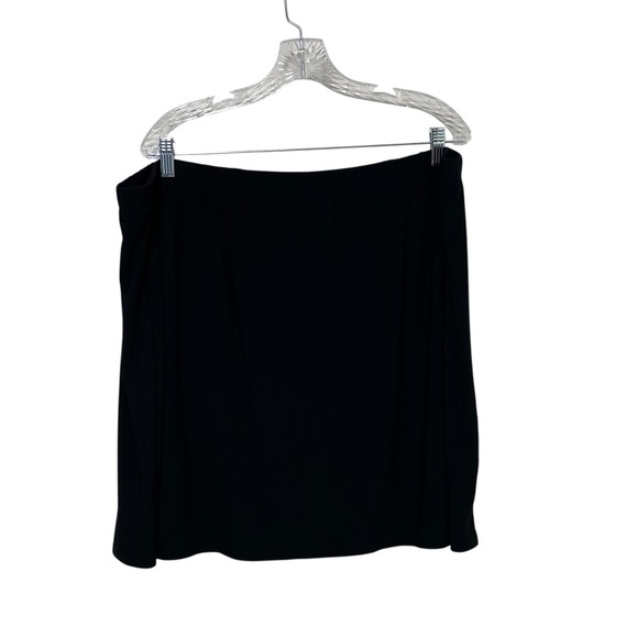 Susan Graver Black Pull On Elastic Waistband Skort Womens Plus Size 2X - Picture 2 of 7